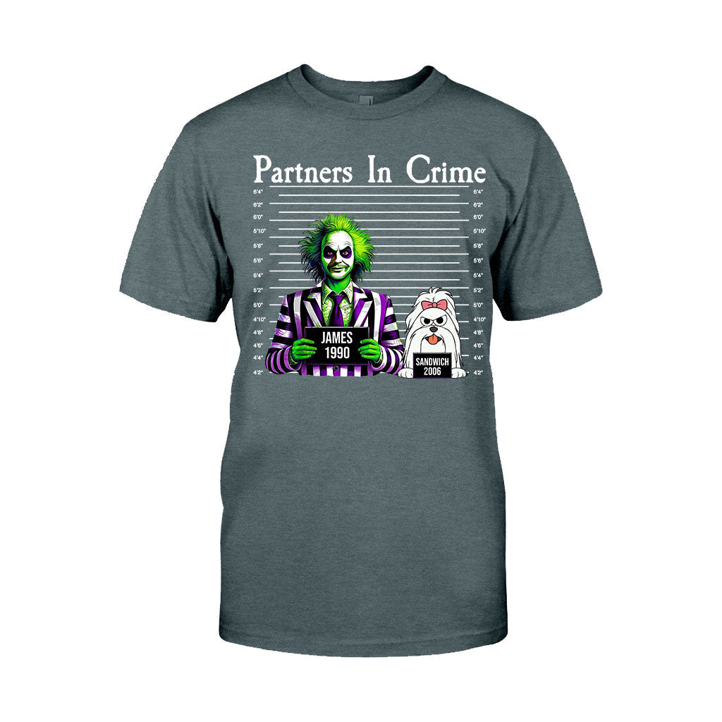 Personalized Partners In Crime T-shirt & Hoodie for Mom/Dad