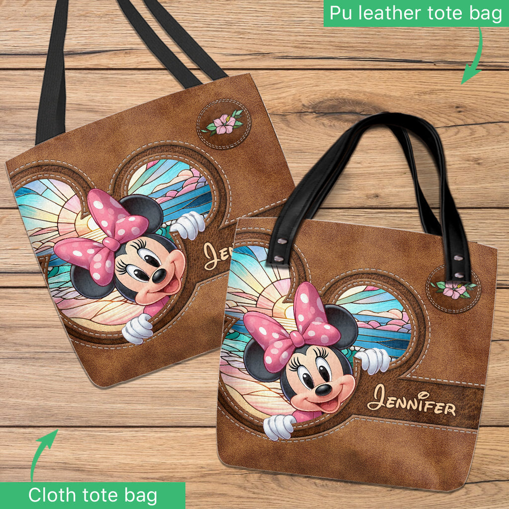 Personalized Ohana Tote Bag with Stitch Design for Beach Day