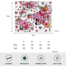 Load image into Gallery viewer, Personalized Let It Snow Mouse Blanket Custom Name Soft Flannel Gift
