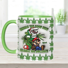 Load image into Gallery viewer, Personalized Weed Accent Mug Inhale the Good Sh*t Gift
