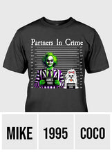Load image into Gallery viewer, Personalized Partners In Crime T-shirt &amp; Hoodie for Mom/Dad
