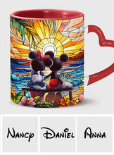 Load image into Gallery viewer, Personalized Heart Handle Mug Custom Name Gift for Couple
