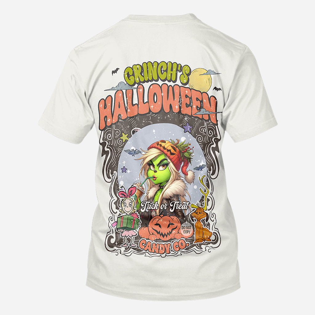 Personalized Christmas All-Over Shirt Cute Pumpkin Design Gift