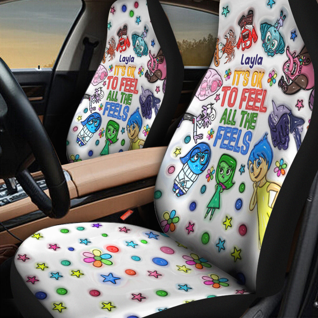 Personalized Car Seat Covers with Fun Design for Kids Gift