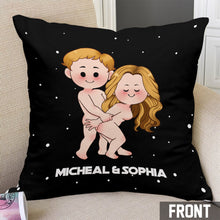 Load image into Gallery viewer, Personalized Romantic Throw Pillow Custom Couple Names Gift
