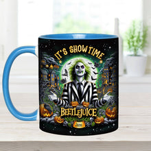 Load image into Gallery viewer, Personalized Beetlejuice Accent Mug Custom Name Gift for Halloween
