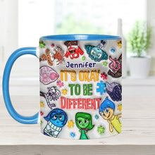 Load image into Gallery viewer, Personalized Autism Awareness Accent Mug Custom Name Gift for Kids

