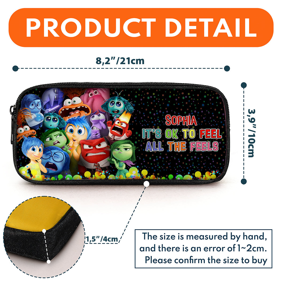 Personalized Pencil Case with Disney Characters for Kids - Custom Name Gift