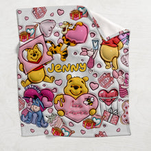Load image into Gallery viewer, Personalized Winnie the Pooh Mouse Blanket Unique Gift for Loved Ones
