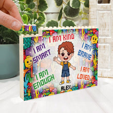 Load image into Gallery viewer, Personalized Kid Building Brick Block Customized Gift Idea
