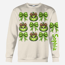 Load image into Gallery viewer, Personalized Grinchy Christmas All Over Shirt for Women
