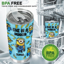 Load image into Gallery viewer, Personalized Minion Tumbler Custom Name Gift for Kids
