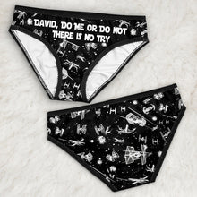 Load image into Gallery viewer, Personalized Lace Border Women Briefs Custom Text Gift for Her
