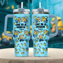 Load image into Gallery viewer, Personalized Minion Tumbler with Handle - Custom Name Gift
