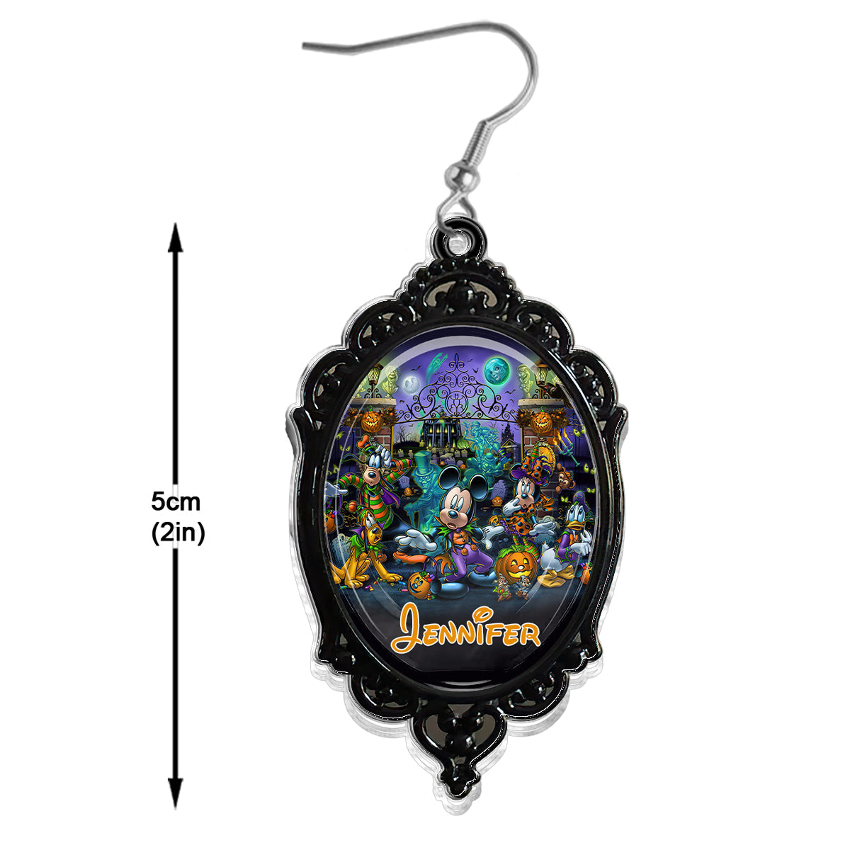 Personalized Halloween Themed Mouse Earrings Gift for Her