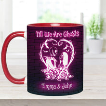 Load image into Gallery viewer, Personalized Nightmare Accent Mug for Couples - Till We Are Ghosts
