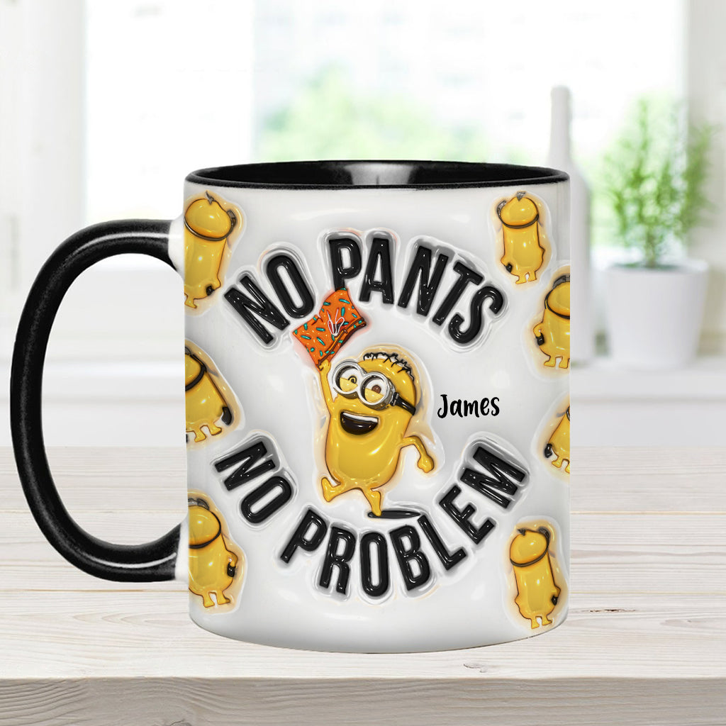 Personalized Minion Mug Custom Name No Pants No Problem Gift