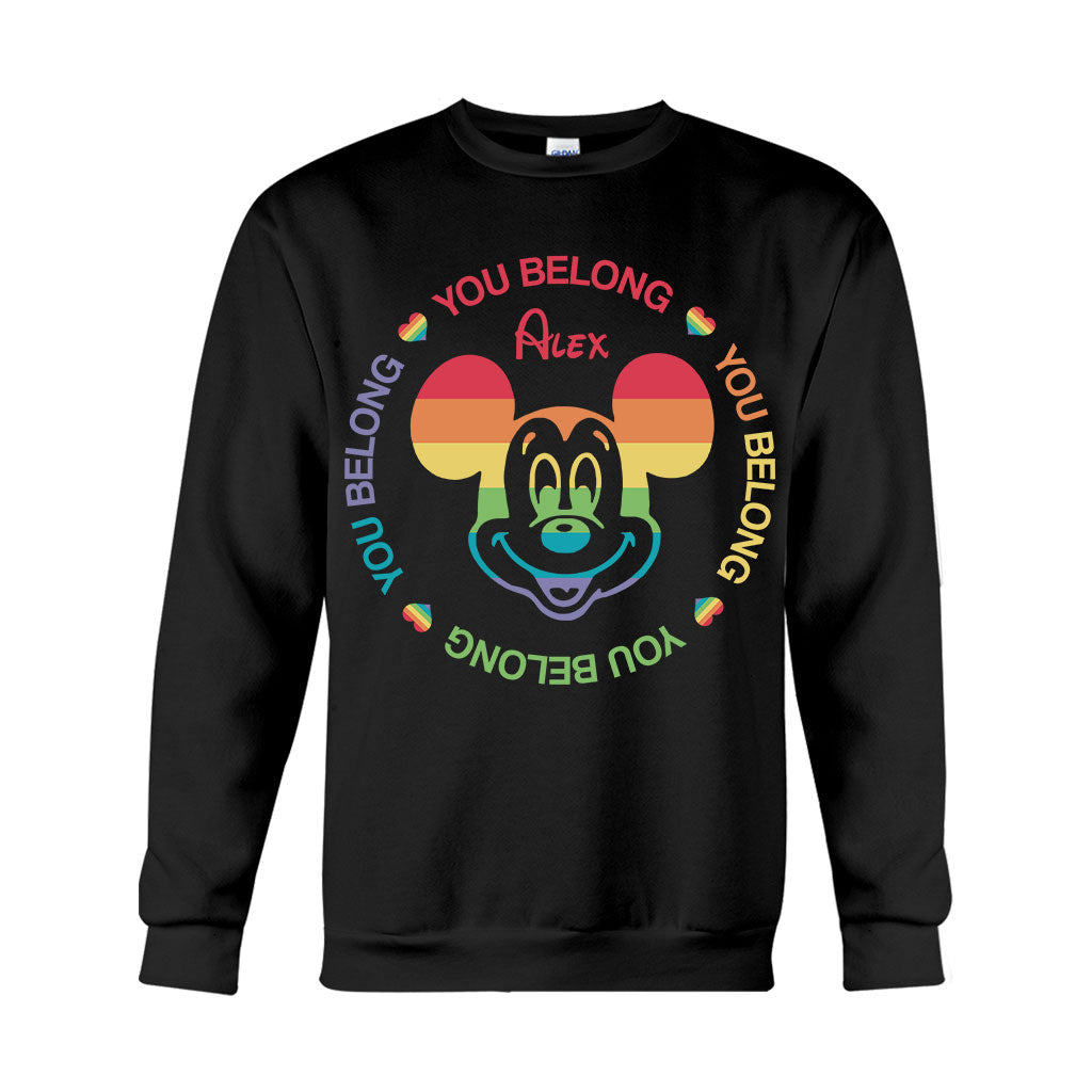 Personalized LGBT Pride T-shirt & Hoodie with Custom Name