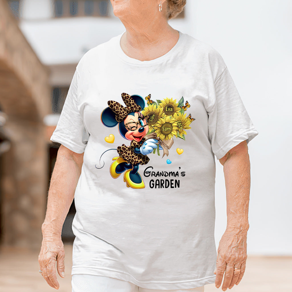 Personalized Grandma's Garden T-shirt & Hoodie with Custom Names Gift