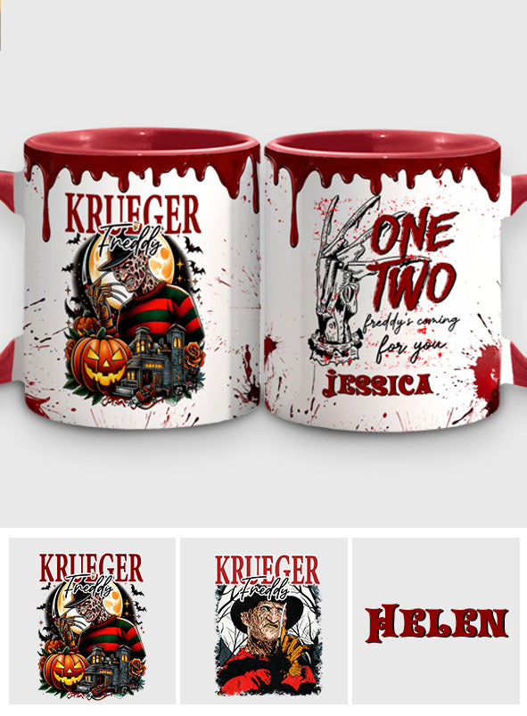 Personalized Horror Accent Mug Custom Name Gift for Fans