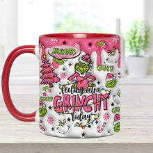 Load image into Gallery viewer, Personalized Grinch Accent Mug &amp; Coaster Gift for Christmas

