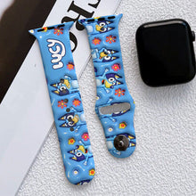 Load image into Gallery viewer, Personalized Silicone Apple Watch Band with Cute Design for Kids
