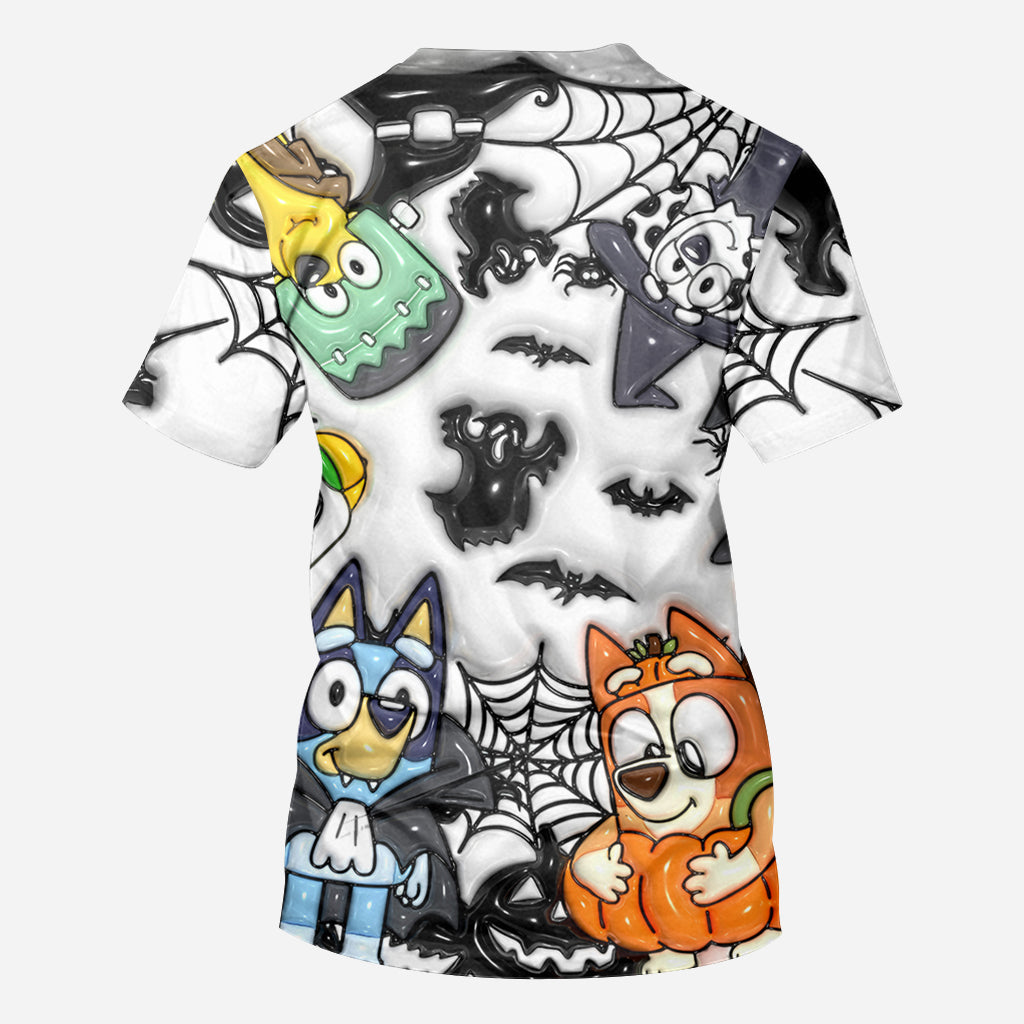 Personalized Halloween All-Over Shirt Custom Name Gift for Kids
