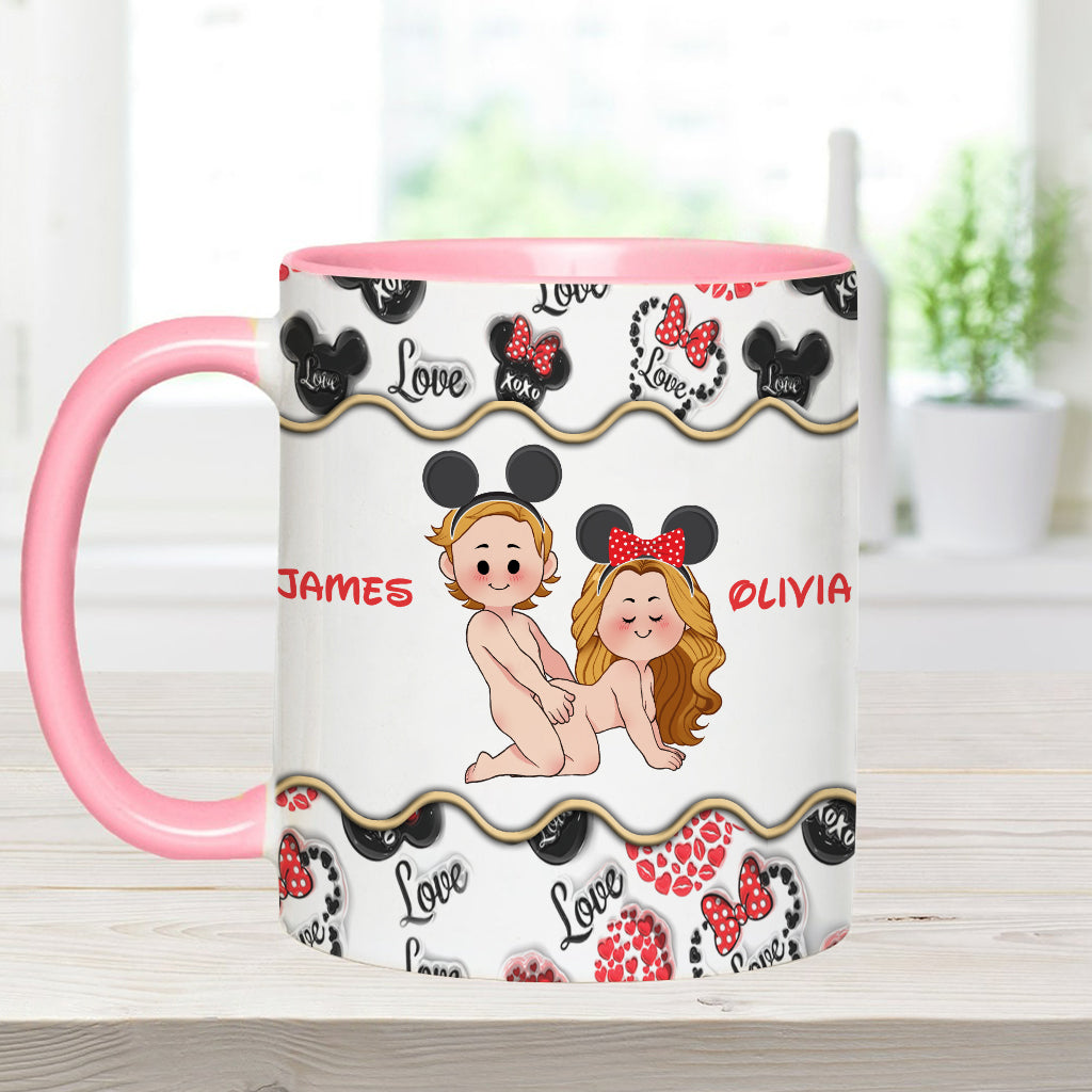 Personalized Accent Mug with Custom Name for Valentine's Day Gift