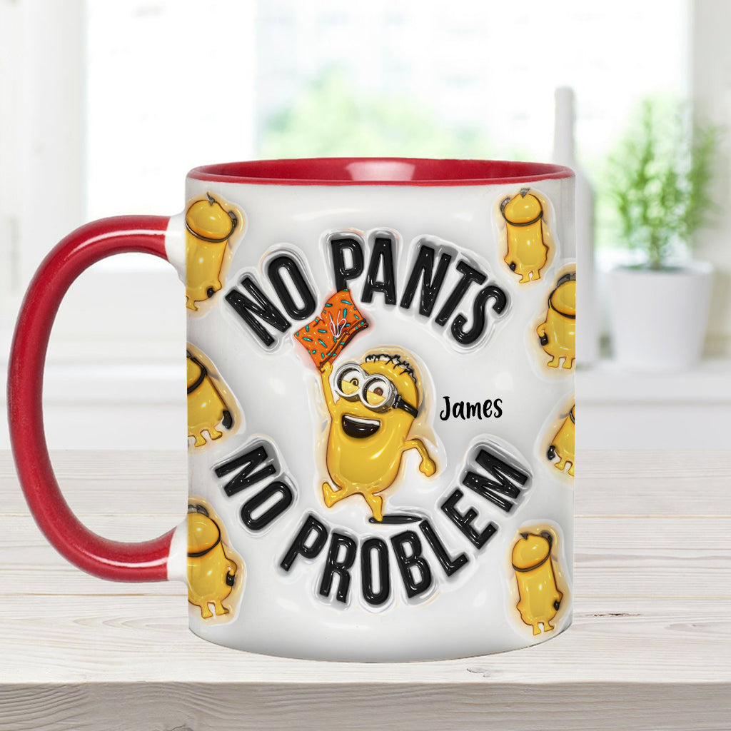 Personalized Minion Mug Custom Name No Pants No Problem Gift