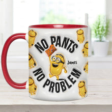 Load image into Gallery viewer, Personalized Minion Mug Custom Name No Pants No Problem Gift
