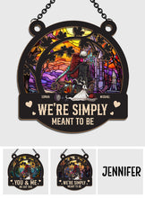 Load image into Gallery viewer, Personalized Nightmare Suncatcher Gift for Halloween or Wedding
