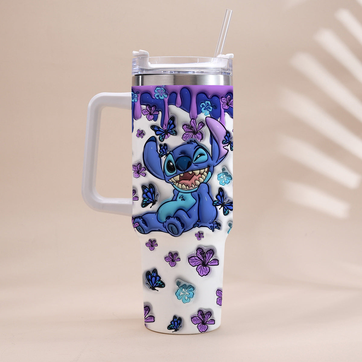 Personalized Ohana Tumbler with Handle Custom Name Gift Idea
