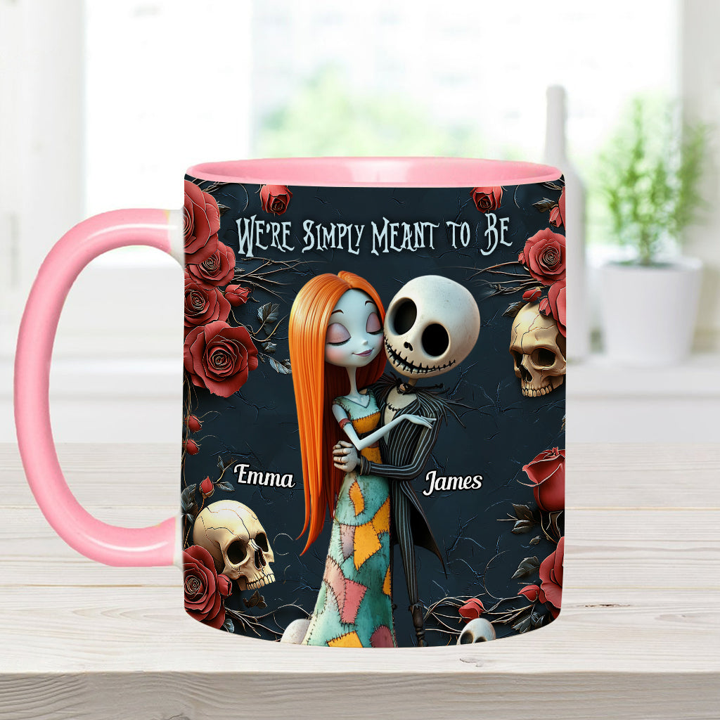 Personalized Nightmare Accent Mug Custom Name Gift for Couple