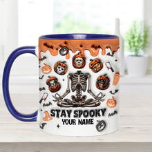 Load image into Gallery viewer, Personalized Stay Spooky Accent Mug Custom Name Gift
