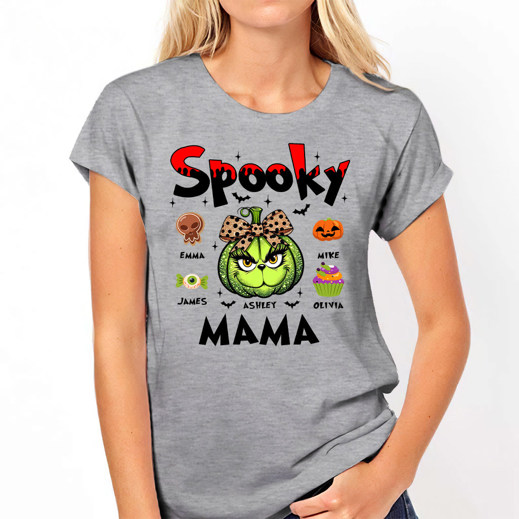 Personalized Spooky Mama T-shirt & Hoodie for Halloween Gift