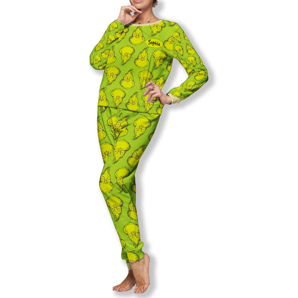 Personalized Grinch Pajama Set for Kids | Christmas Gift