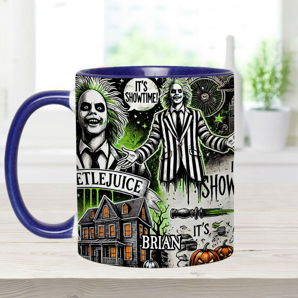 Personalized Halloween Accent Mug Custom Name Gift Idea