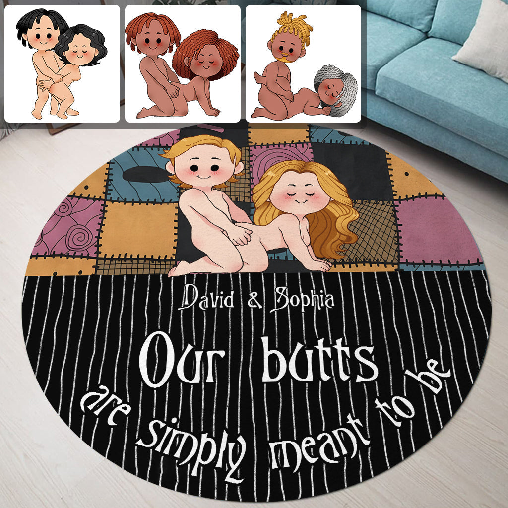 Personalized Round Rug Custom Couple Design Unique Home Decor