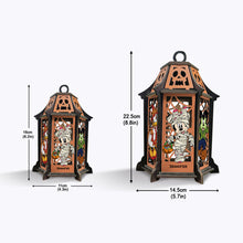 Load image into Gallery viewer, Personalized Halloween Wooden Lantern with Custom Name Decor
