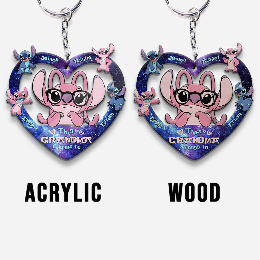Customizable Ohana Keychain for Grandma - Family Gift