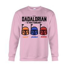 Load image into Gallery viewer, Personalized Dadalorian T-Shirt &amp; Hoodie Gift for Dad | Custom Family Names
