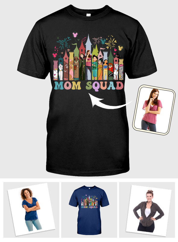 Personalized Mom Squad T-shirt & Hoodie Custom Gift for Mothers