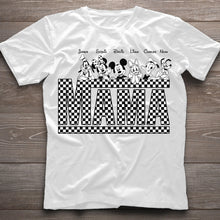 Load image into Gallery viewer, Personalized Vintage Checkered Mouse T-Shirt &amp; Hoodie for Mom and Dad
