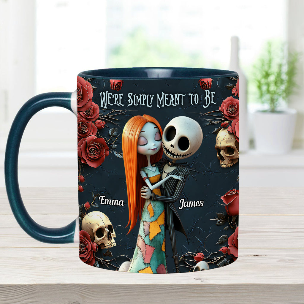 Personalized Nightmare Accent Mug Custom Name Gift for Couple
