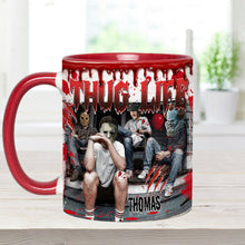 Load image into Gallery viewer, Personalized Thug Life Accent Mug Custom Name Gift for Halloween
