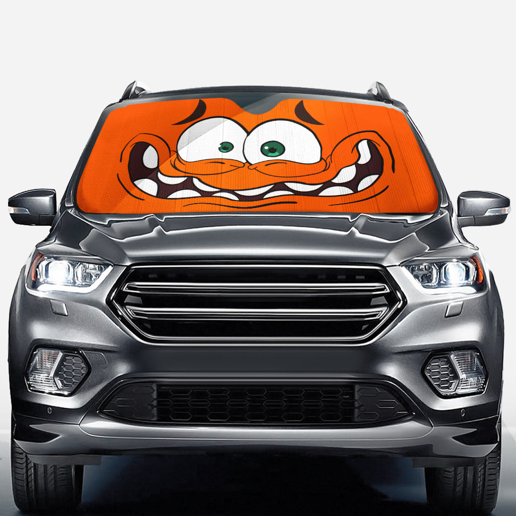 Personalized Funny Car Sunshade with Emotions for Vehicle Protection
