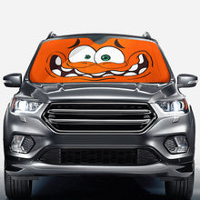 Load image into Gallery viewer, Personalized Funny Car Sunshade with Emotions for Vehicle Protection
