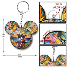 Load image into Gallery viewer, Personalized Acrylic Mouse Keychain Custom Names Gift for Couples
