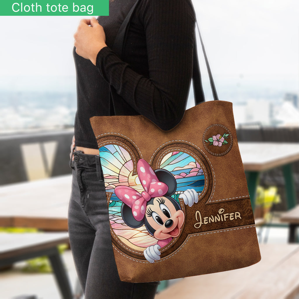 Personalized Ohana Tote Bag with Stitch Design for Beach Day