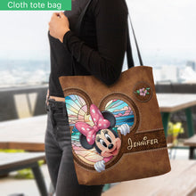 Load image into Gallery viewer, Personalized Ohana Tote Bag with Stitch Design for Beach Day
